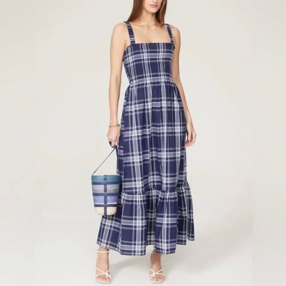 Hill House Dresses & Skirts - Hill House Anjuli Nap Dress in Navy Plaid Size XS